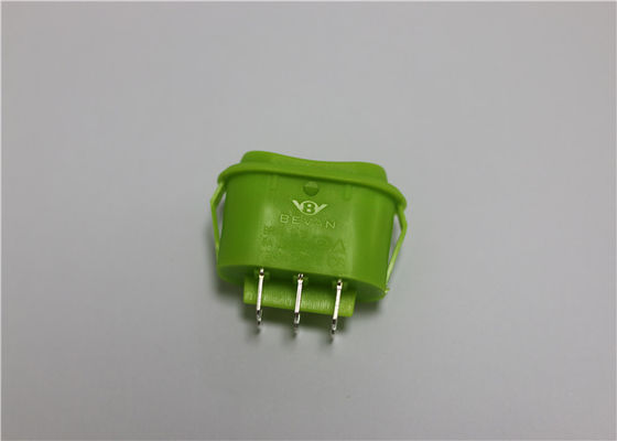 Hình bầu dục không thấm nước Mini Rocker Switch, Green Rocker Chuyển 10a 250 v