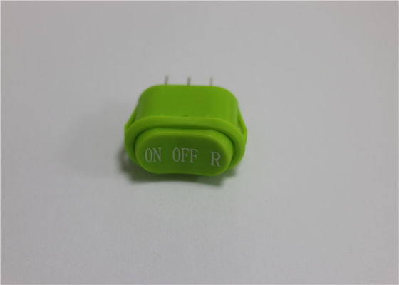 Hình bầu dục không thấm nước Mini Rocker Switch, Green Rocker Chuyển 10a 250 v